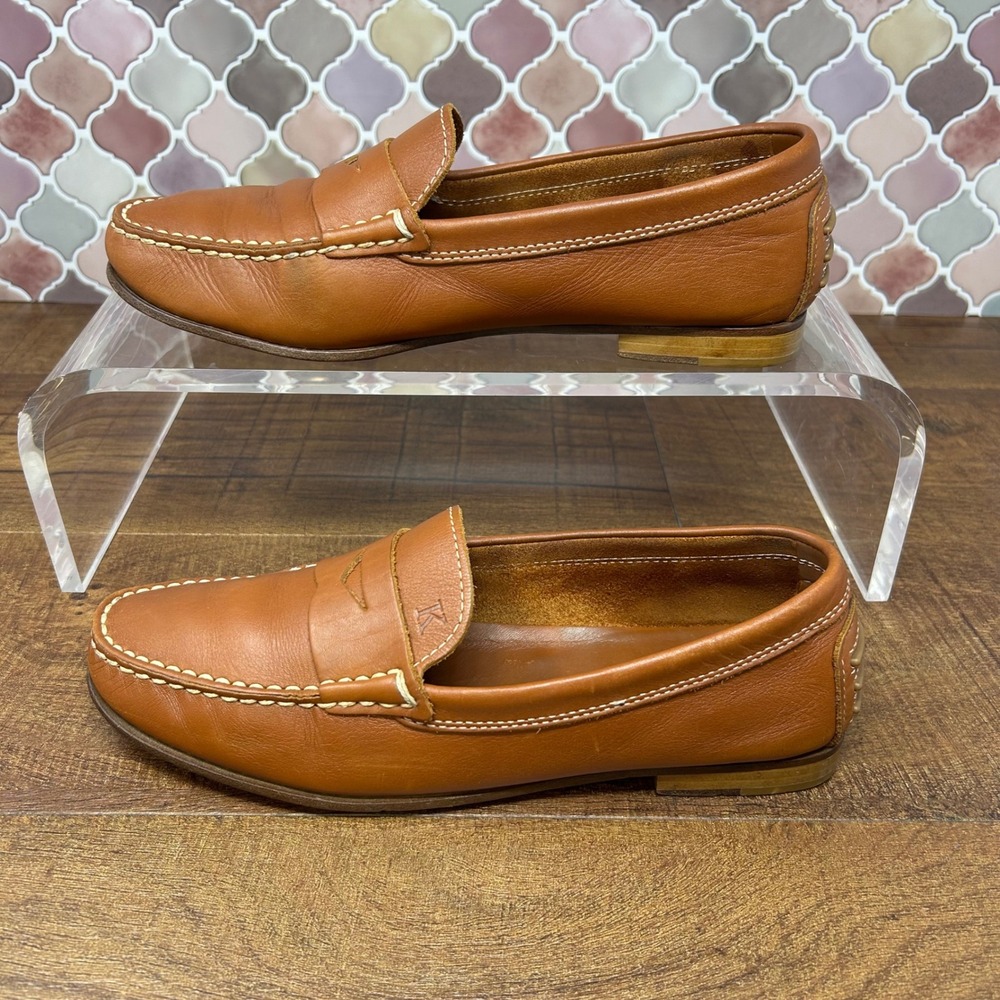Women's Kroll Soft Leather Driving Loafers, Made in Italy, Tan EU38.5/US‎ 8-8.5